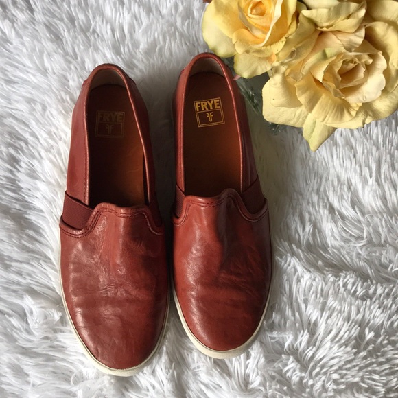 Frye Shoes - Frye Dylan Slip On Shoe in Cognac